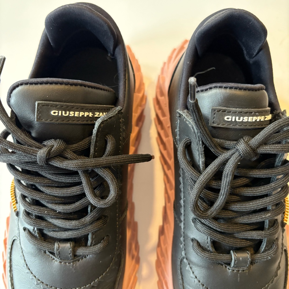 Giuseppe Zanotti ||‎ Urchin Sneaker Zipper Detail Black Pink 36 - Picture 4 of 11
